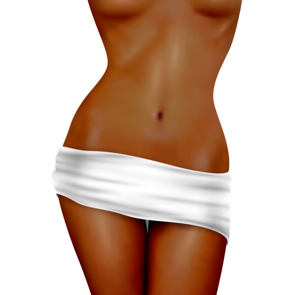 Dark Skin Slim Female Body